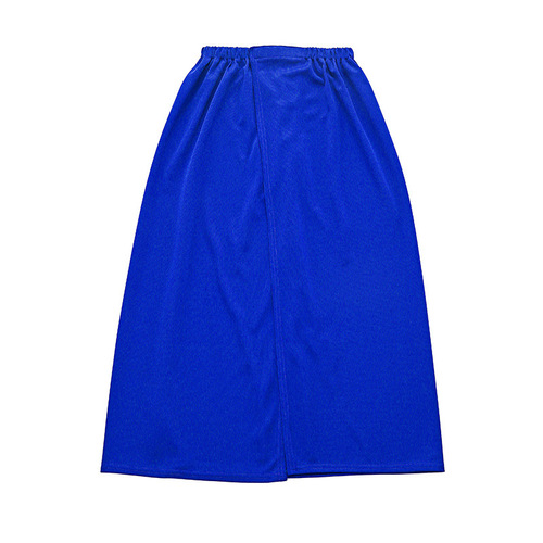 Summer outdoor cycling anti-exposure one-piece sun protection skirt with Velcro solid color beach slit long skirt