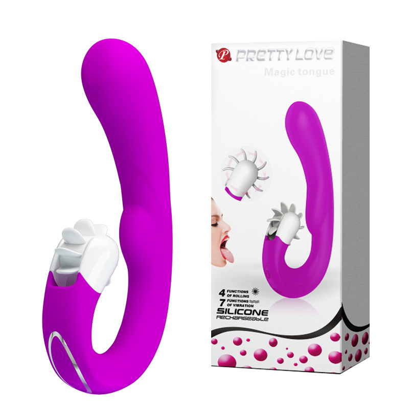 Waterproof Silicone Vibrator With Rolling Vibration And Frequency_voghion.com