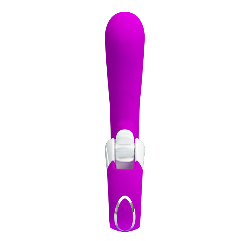 Baile Patila 7 Vibration 4 Frequency Rolling Silicone Waterproof USB Rechargeable Vibrator BI-040059_voghion.com