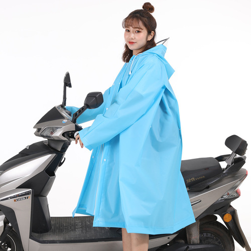 Multi-purpose EVA raincoat electric bike for women single-speed bicycle adult fashion hiking thick student raincoat cycling