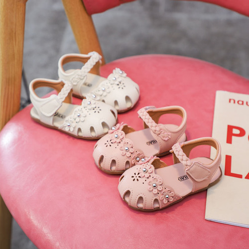 Baby Anti-Kick Toe Sandals  Spring and Summer Girls' Shoes 0-2 Years Old 1 Infant Girl Baby Toddler Shoes Wholesale