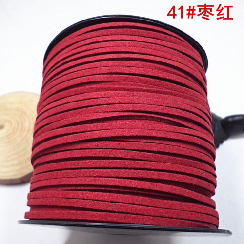 2 Yuan Store Jewelry/DIY Necklace Rope Korean Velvet Rope Deerskin Rope Square Leather Rope Braided Bracelet Suede