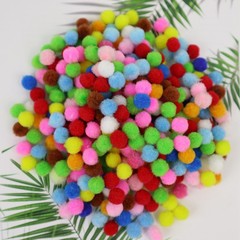 Hair ball manufacturer small plush ball 1cm DIY handmade centimeter hair ball colorful polypropylene colorful high elastic hair ball