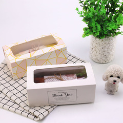 新款毛巾卷蛋糕盒夢龍捲蛋糕卷雪花酥包裝盒開窗紙盒批發定製