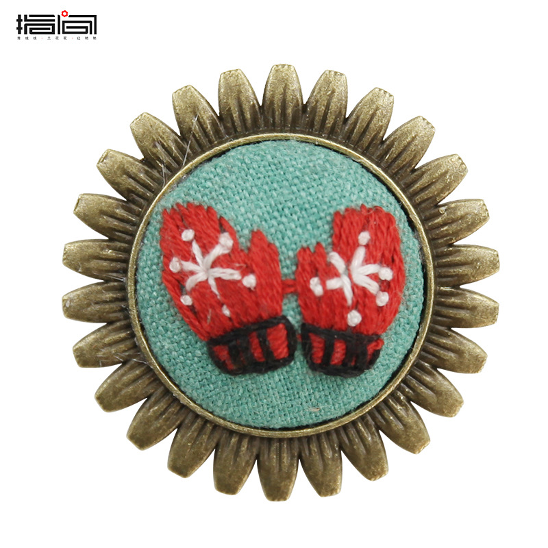 Caliente-Producto no terminado (broche separado) + estiramiento de bordado de 7cm