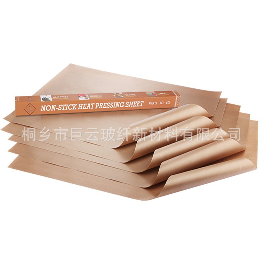 不粘安全特氟龙耐高温油布 烘焙用纸 不沾布 热转印布 热压布
