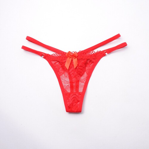 Transparent sexy thong, lace string sexy underwear, pure cotton bottom women's underwear