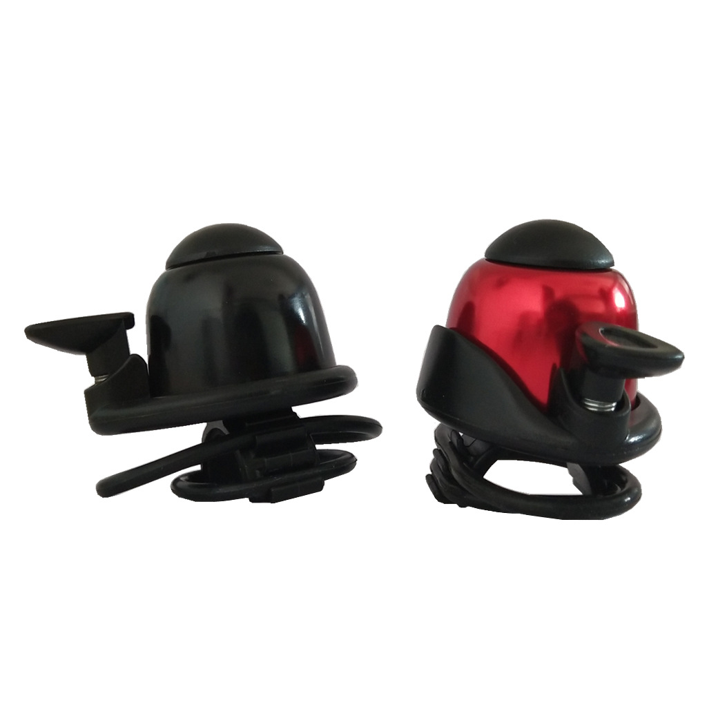 Timbre de bicicleta, timbre compacto, timbre de anillo de goma para bicicleta de montaña, timbre de banda de goma, timbre de cubierta de aluminio