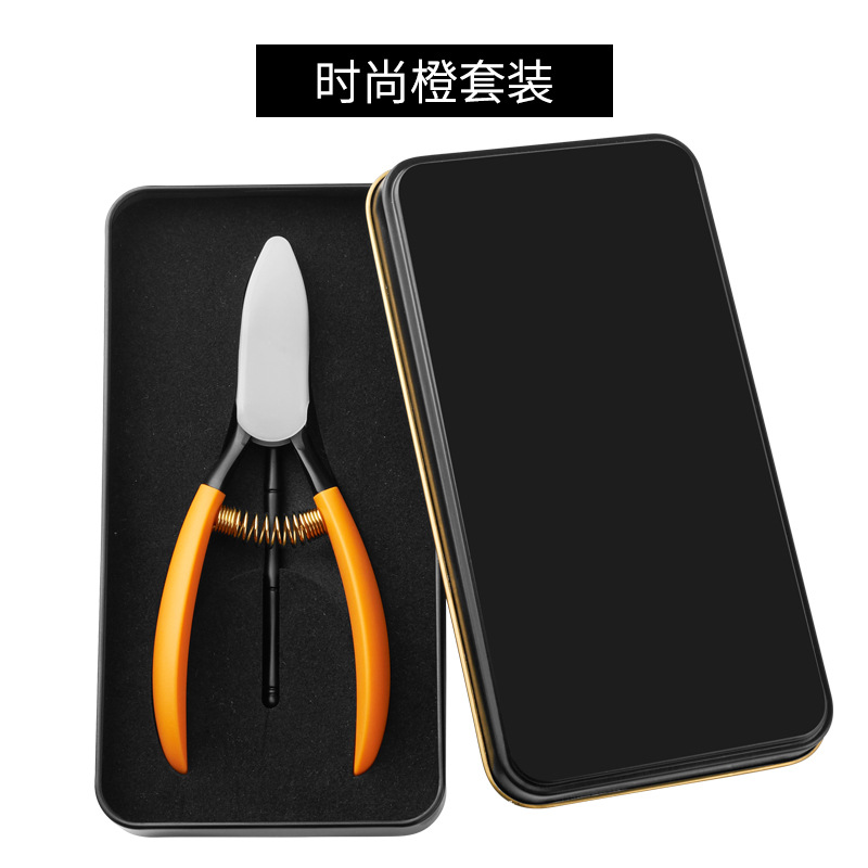 Fabricante en stock alicates de piel muerta de color de acero inoxidable tijeras de uñas alicates de Nariz de águila uñas tijeras de piel muerta herramientas de manicura