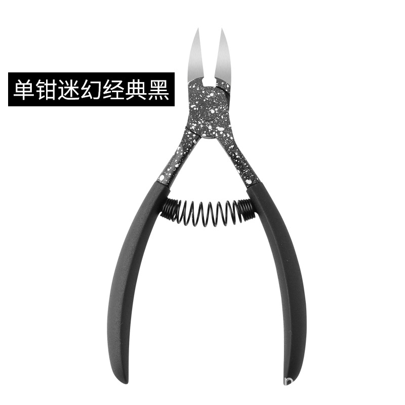 Fabricante en stock alicates de piel muerta de color de acero inoxidable tijeras de uñas alicates de Nariz de águila uñas tijeras de piel muerta herramientas de manicura