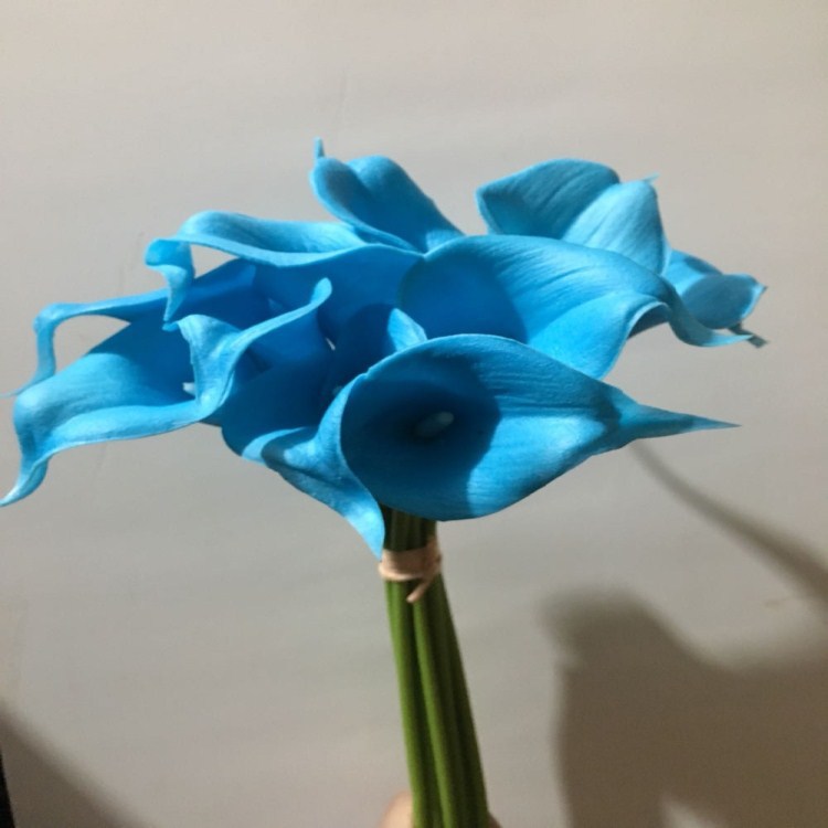 Flor artificial pu sentir Calla Lily Sala decoración del hogar diseño hogar a juego novia celebración flor