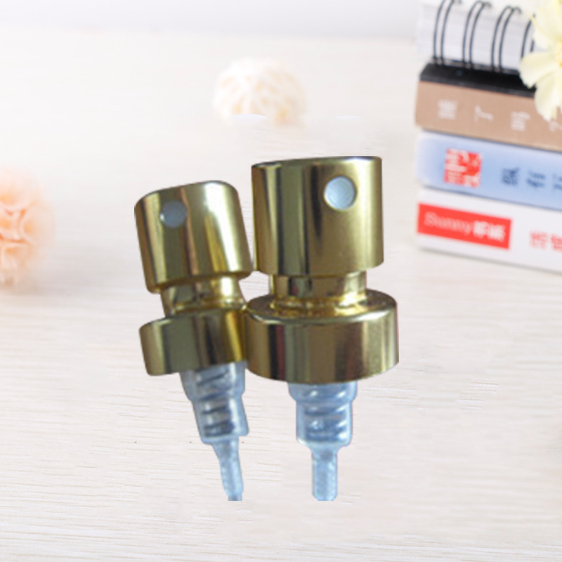 卡口铝制高压喷头 电化铝螺口化妆品雾状按压喷头 多口径喷头批发