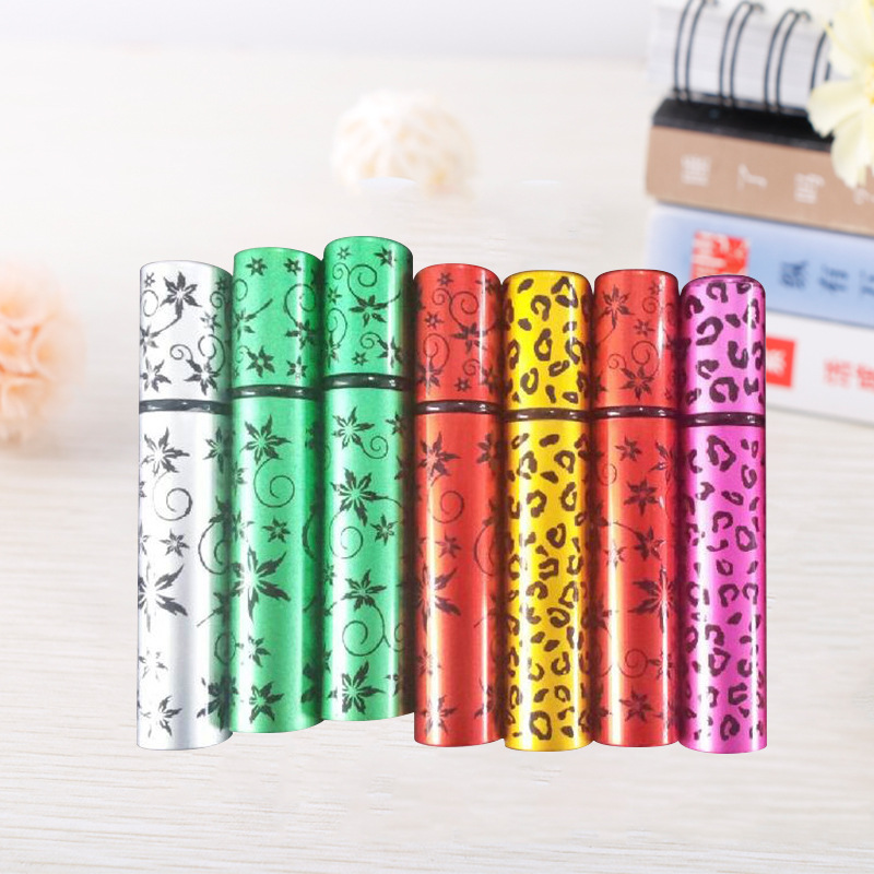 专业提供 8毫升印花铝制香水瓶香水樽 光面可充式香水喷雾器