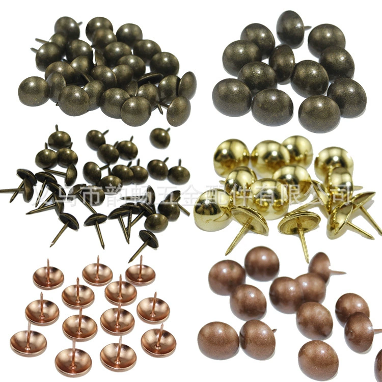 Полноразмерный глянцевый гвоздь диван пузырь гвоздь мягкая сумка жесткий мешок дверной гвоздь полукруглый гвоздь внешней торговли гвоздь деревянный ящик с большой головкой пузырь гвоздь