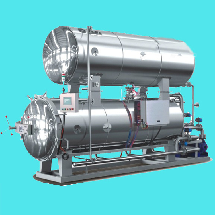 电汽两用煮蛋机 咸鸭蛋高温蒸煮锅 诸城鼎力反压卧式双层蒸蛋锅
