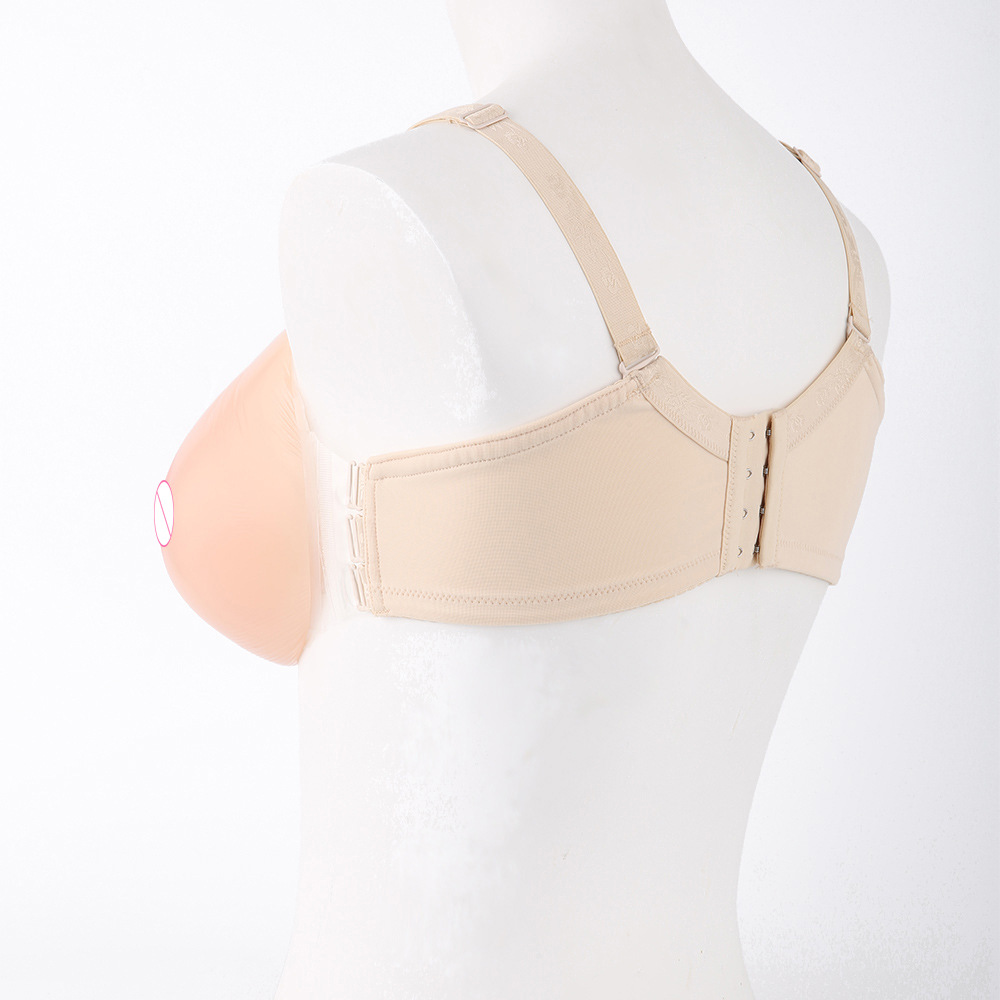 Cóncava redondo de una pieza de silicona de mama artificial de las mujeres de mama mejora Copa actualización falso pecho falso traje de mujer falso CD falso pecho