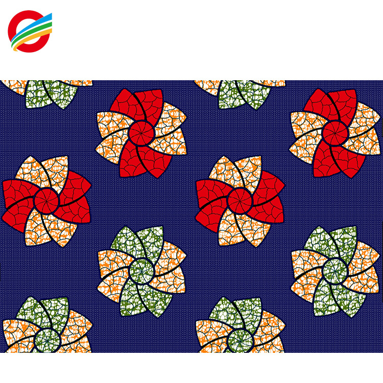 厂家直销非洲畅销蜡染布料外贸批发 支持来样定 做 代加工