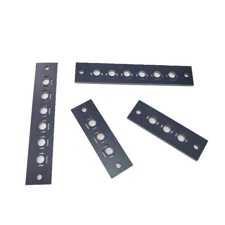 黑色电木酚醛板 铜排端子绝缘垫板钻孔加工