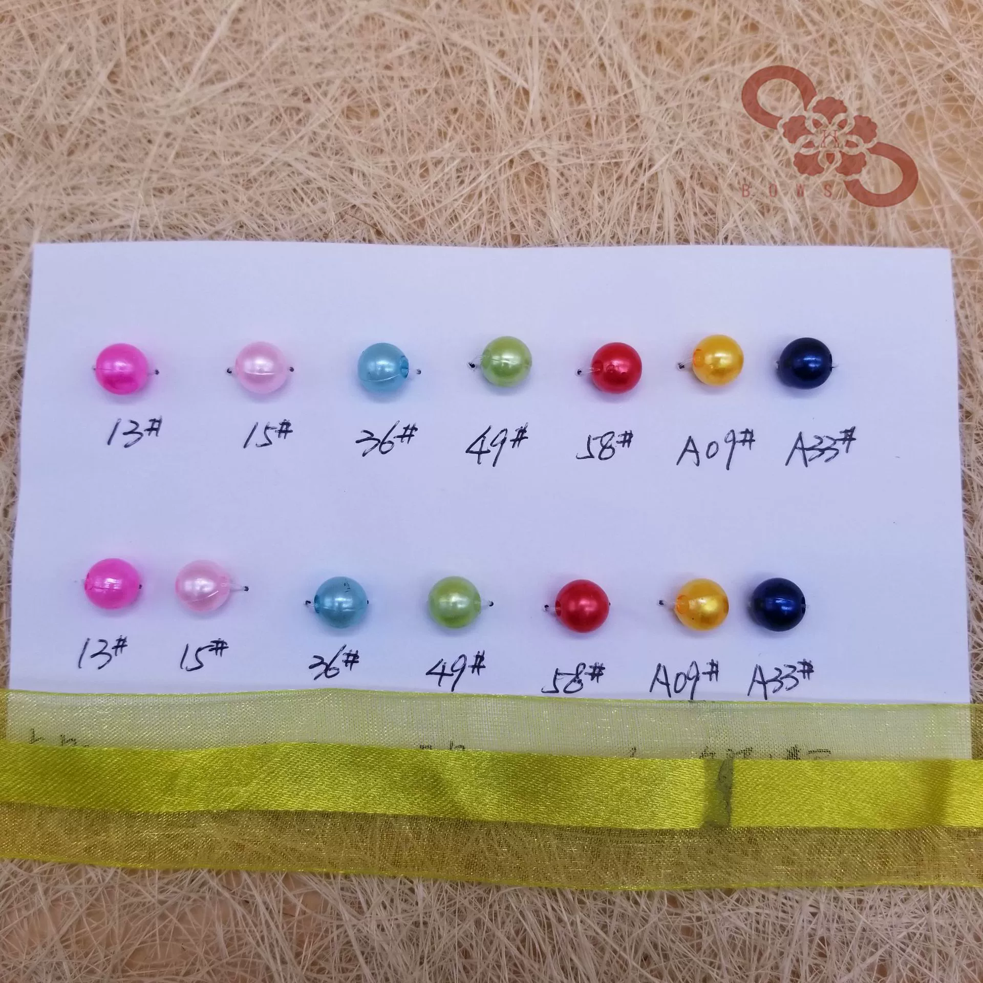 Имитация жемчужной прямой дырочной линии бусины Diy декоративные бусины