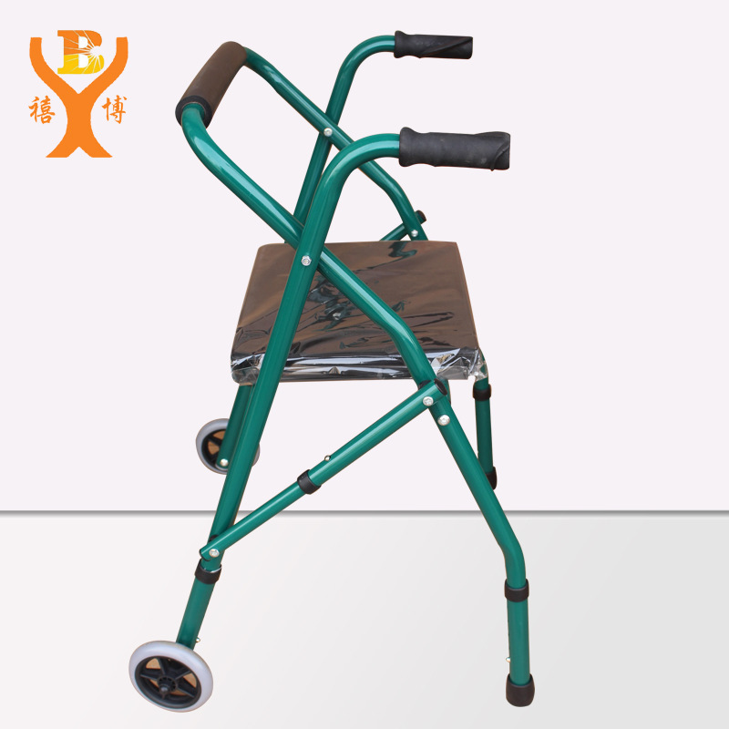 Folding walking aid with pulley belt sitting walking aid for the elderly walking aid for the elderly disabled rehabilitation walking aid direct sales
