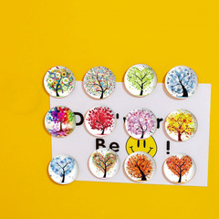 Tree of life crystal glass refrigerator magnet whiteboard sticker home decoration travel souvenir creative magnetic sticker gift