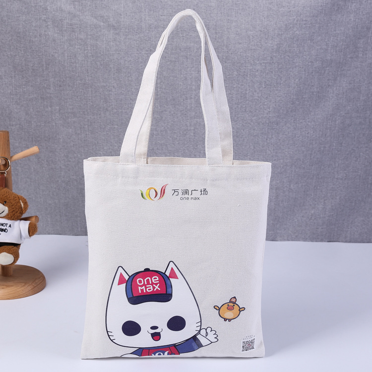 可爱帆布袋印刷 学生帆布购物袋动漫卡通手提棉布袋子logo现货