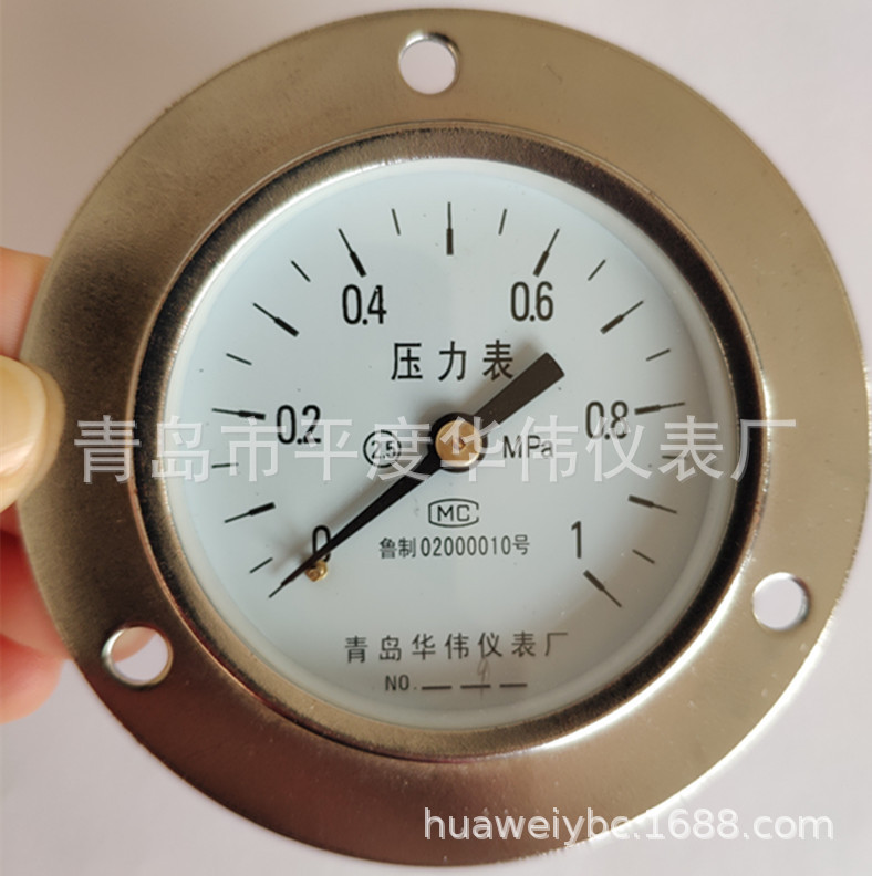 供应普通轴向60压力表 Yt60-1MPa 厂家直销 量大优惠