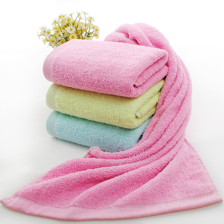 Factory direct pure cotton plain towel Hotel Bath Hotel beauty salon household face towel gift promotion towel