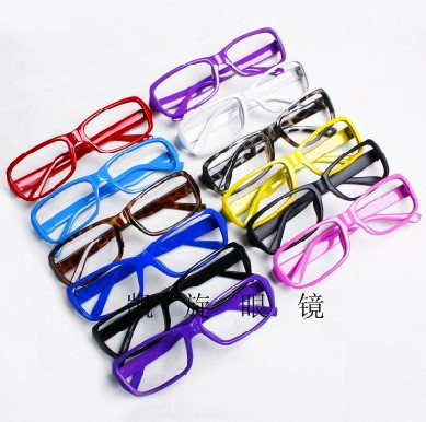 Fashionable Non-Mainstream Retro Glasses Frame K-Style of Flat Lens Glasses Frame Trendy Men's and Women's Square Frame Glasses Batch