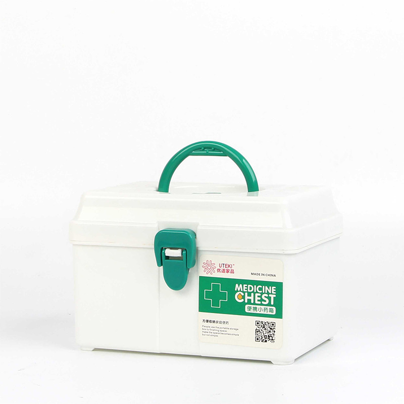 Family multi -plastic first -aid box Portable hand -lifted medicine…
