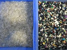 合肥安晶龍塑料色選機 PC料 破碎 再生塑料 塑料篩選機 雙層履帶