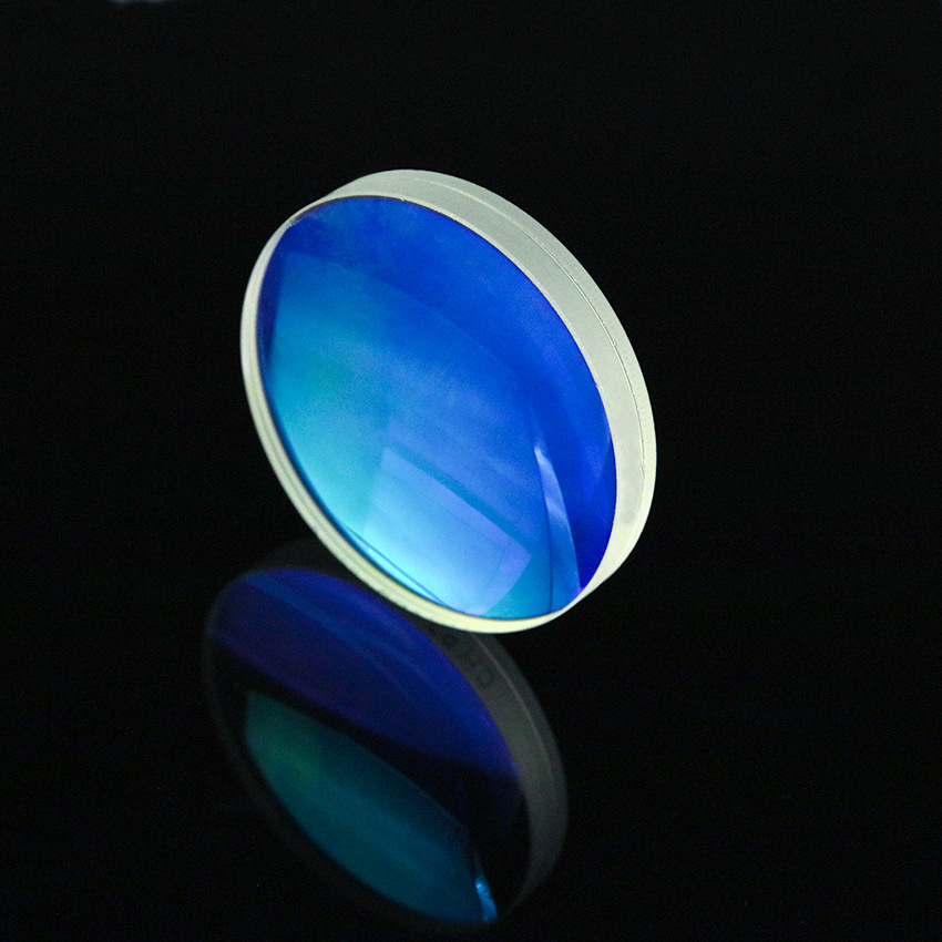 双胶合透镜直径41.5mm镀膜1064nm玻璃消色差透镜