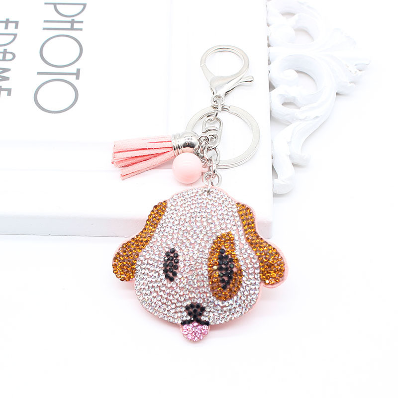 Puppy Candy Color Key Pendant European and American Explosions Hot Drilling Keychain Commemorative Gift Car Cute Pendant Puppy Candy Color Key Pendant European and American Explosions Hot Drilling Keychain Commemorative Gift Car Cute Pendant