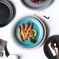 跨境盘子家用创意陶瓷餐具菜盘ins风甜品沙拉碟子日式牛排餐盘