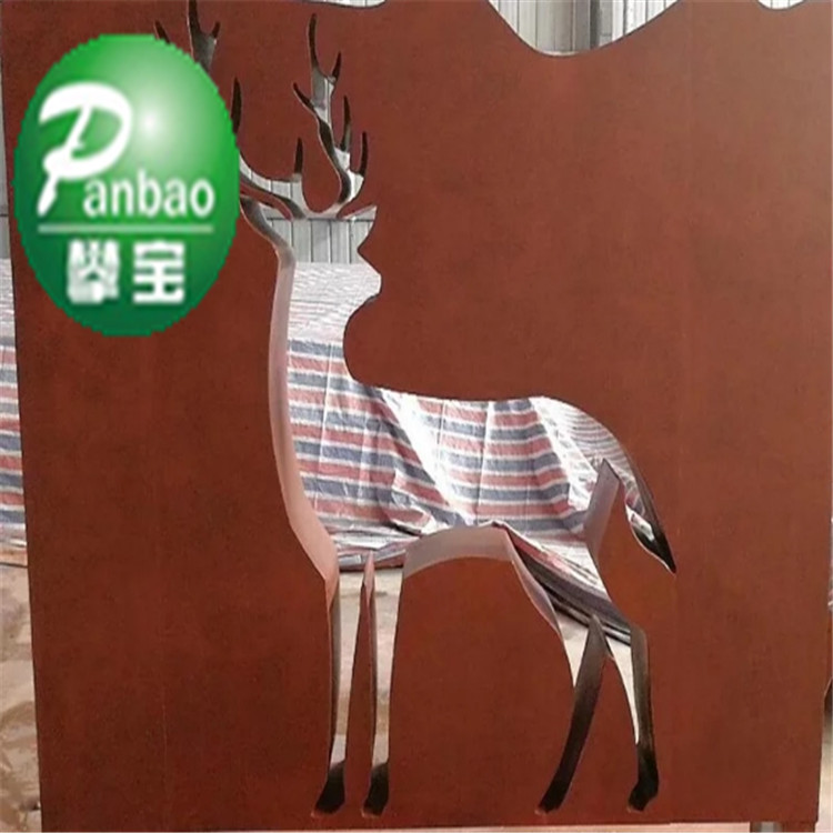 成都专业供应Q295NH耐磨钢板 景区红锈Q295NH耐候板镂空雕刻