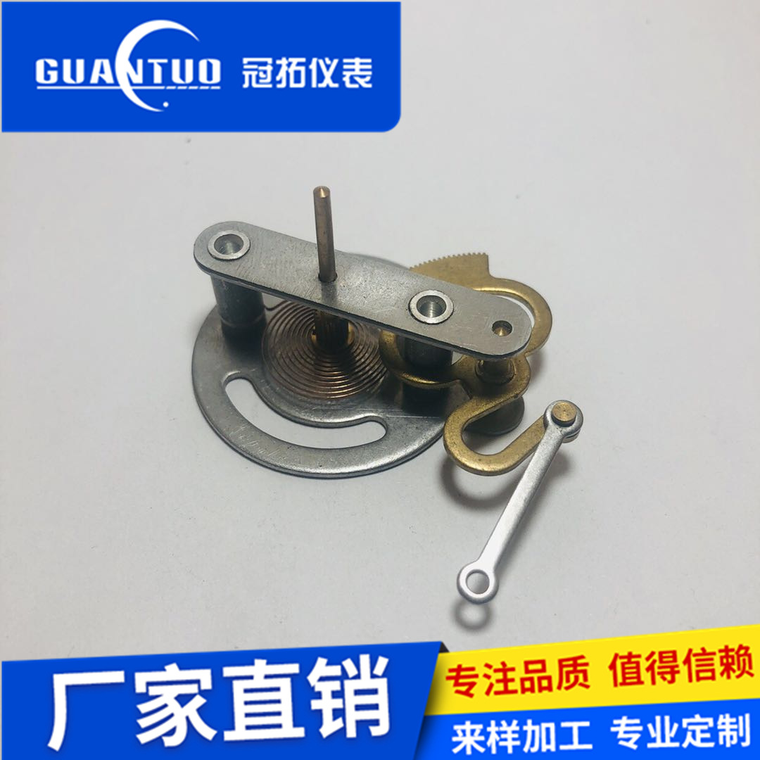冠拓仪表厂家直销Y100温度表机芯不锈铁仪表配件压力表18牙