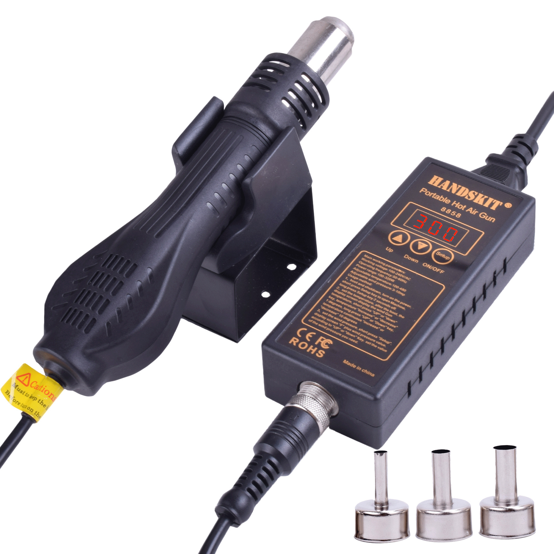 便携式热风枪8858恒温可调数显拆焊台工具拔焊枪吹焊枪批发焊锡