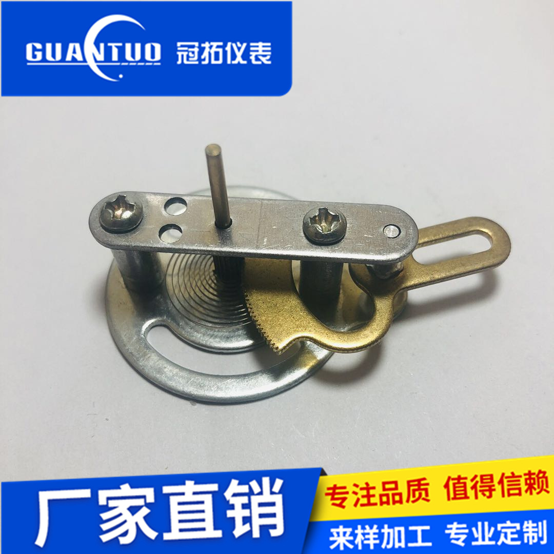 青岛冠拓仪表厂家直销Y100压力表机芯不锈铁仪表配件压力表18牙