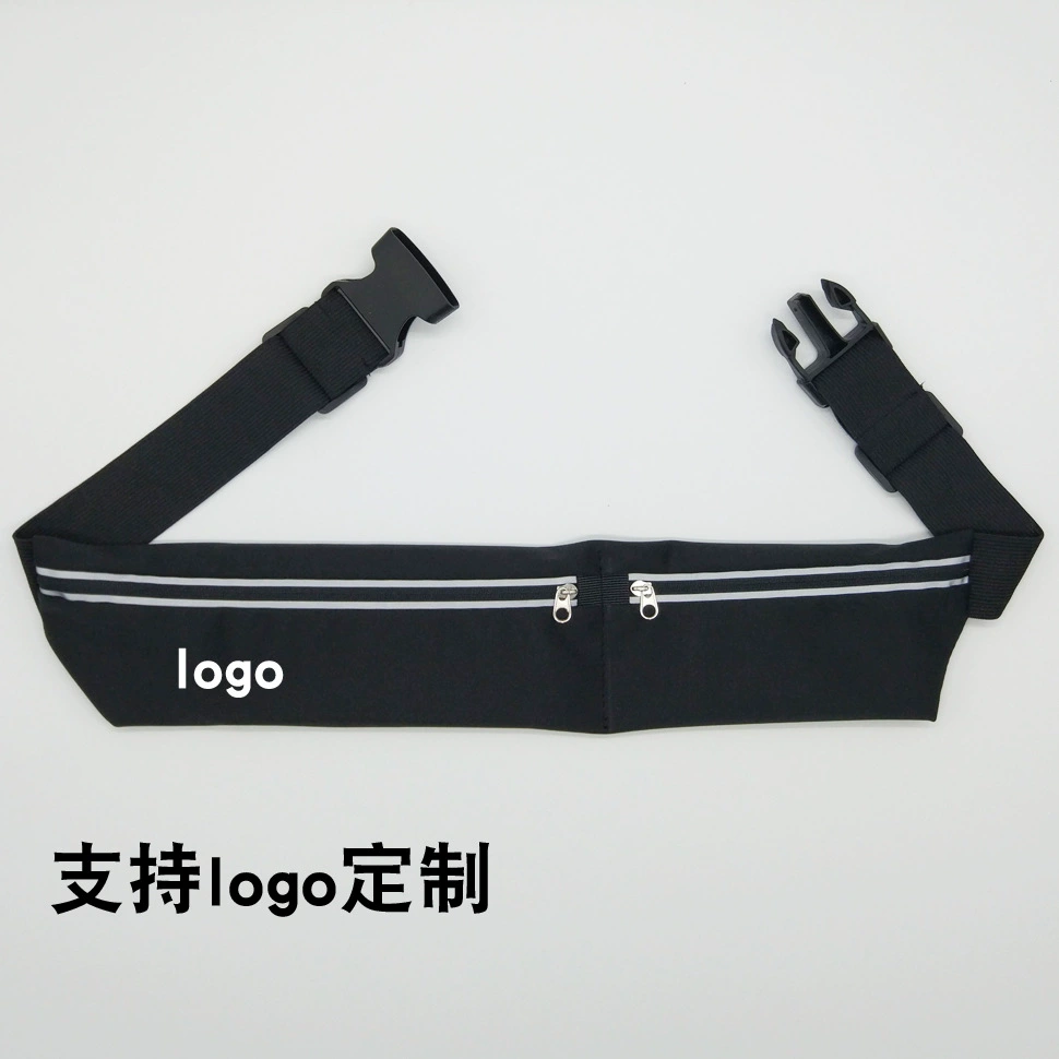 Travel Sports Belt Bag, Unisex, Waterproof Anti-Theft, Fits Phones up to 6.5", Reflective Strip