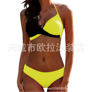 �W��2019�¿�W���Ը�Ӳ�����wӾ��ƴɫ��ɫӾ�±Ȼ���bikini