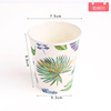 Disposable cup, cartoon home raw tea with glass