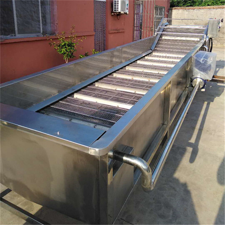 自动翻浪气泡冷却机 预制菜海带水浴式清洗机 水果喷淋清洗设备