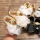 Baby shoes new 0-1 year old female baby princess shoes anti-slip rubber PU toddler shoes support a generation of hair