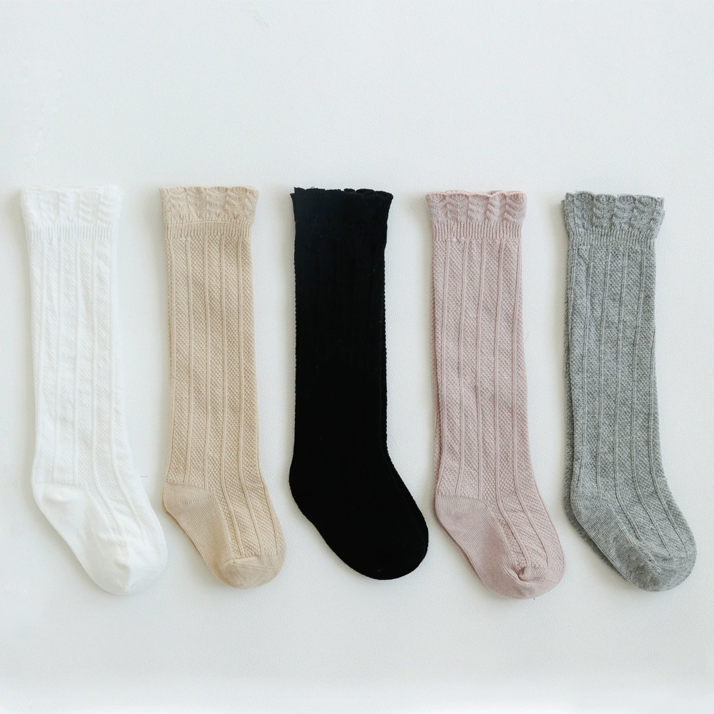 Children's high boots for new born, knee socks, combed cotton