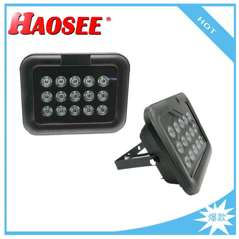 15灯室外防水红外灯/可选摄像头停车场道闸车牌识别监控LED补光灯