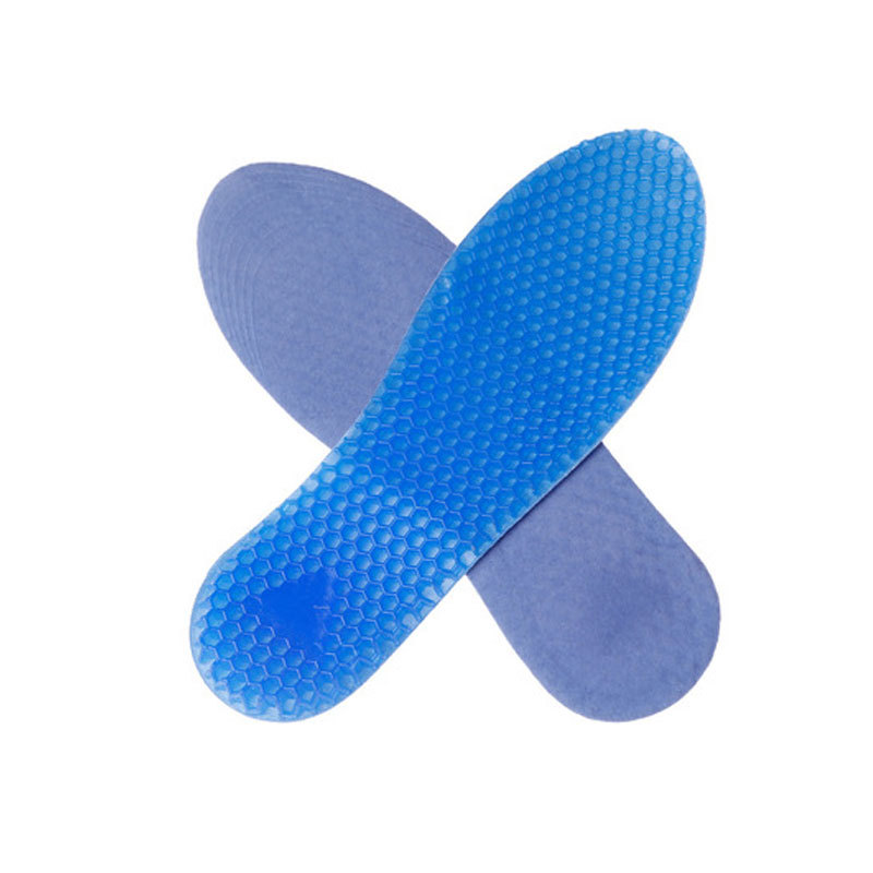 Precio de fábrica engrosada Plantilla de panal de silicona hombres y mujeres corriendo baloncesto deportes plantilla cojín transpirable absorbente de sudor