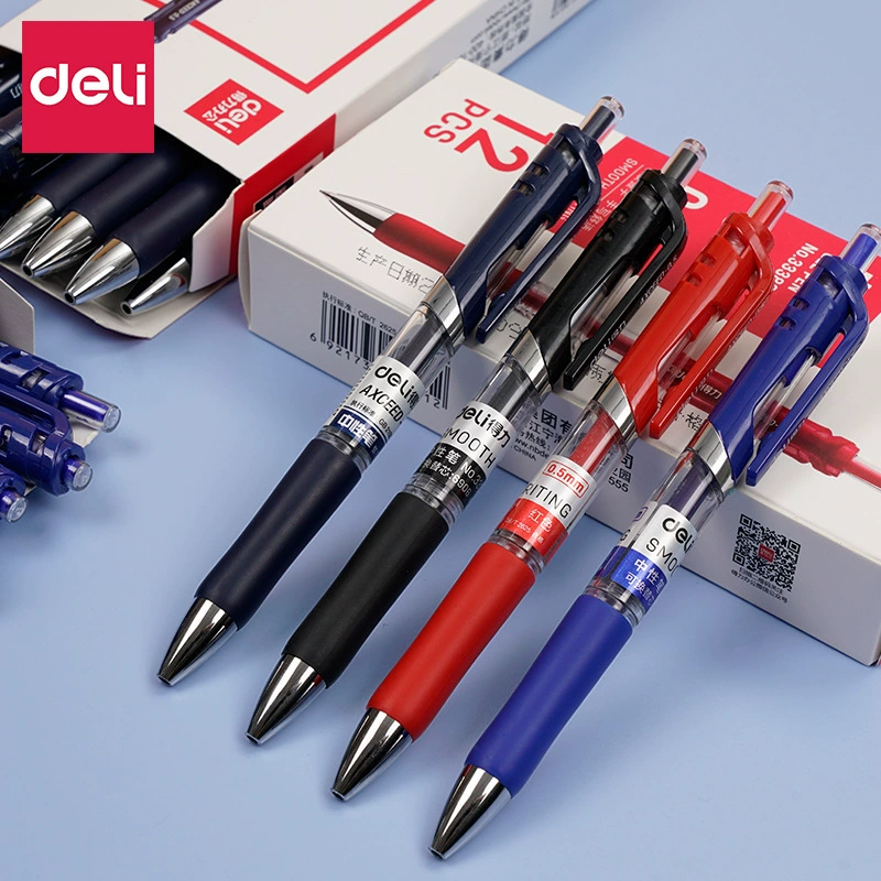 Нейтральная ручка -0.5 нейтрофил подписанная ручка Deli Deli 33388 канцтовары Оптовые
