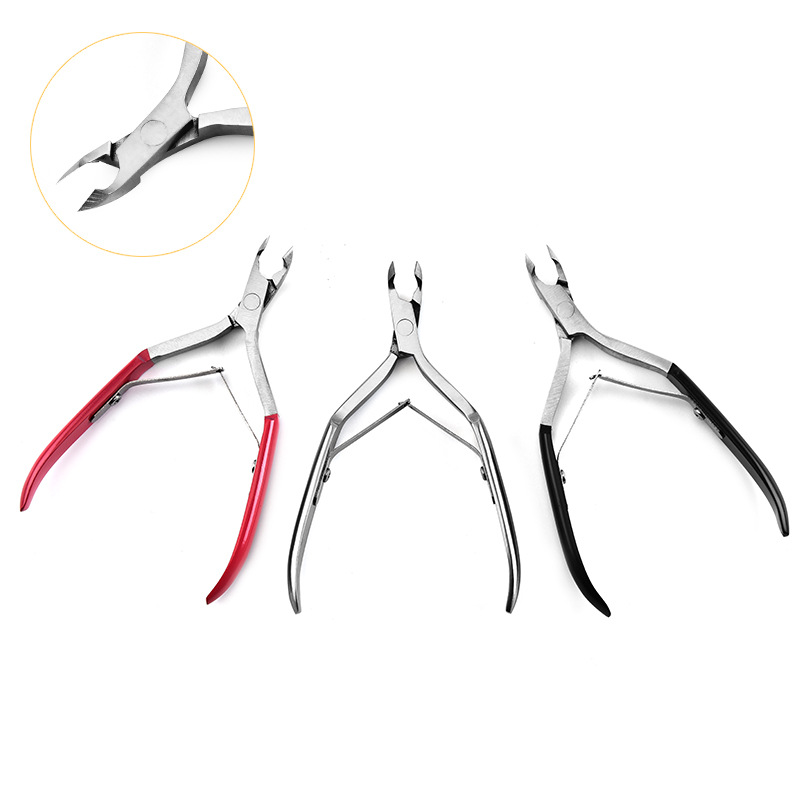 Exfoliating nail scissors stainless steel for manicure