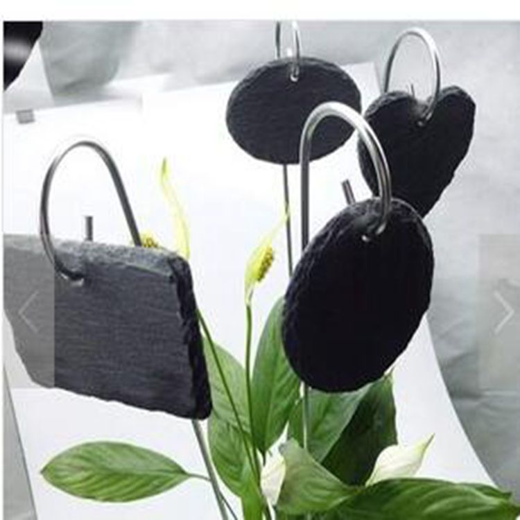 花园指示牌支架 植物石板标签挂钩 标牌金属挂架 铁艺插架