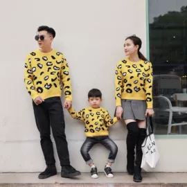 亲子装;女士家居服